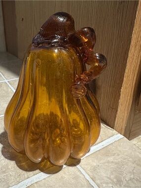 Vtg | Hand Blown Pumpkin